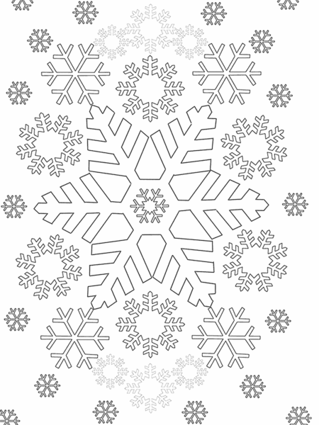Снежинки из бумаги: 125 шаблонов для распечатки #41