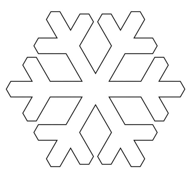 Снежинки из бумаги: 125 шаблонов для распечатки #40