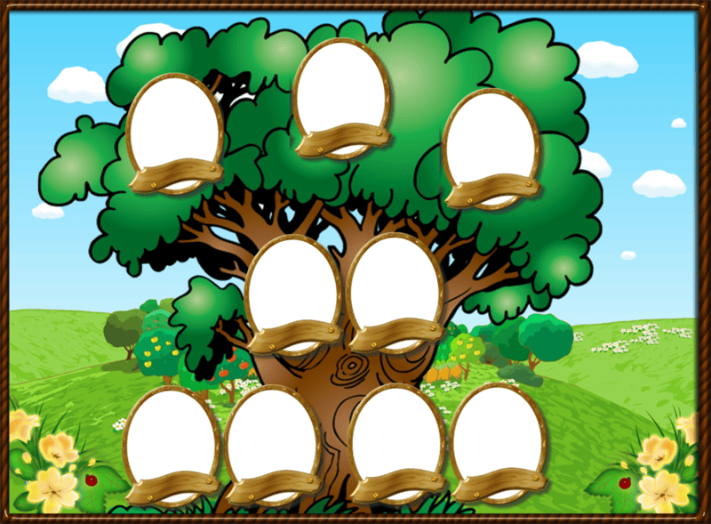 Древо семьи: 80 шаблонов семейного дерева #24