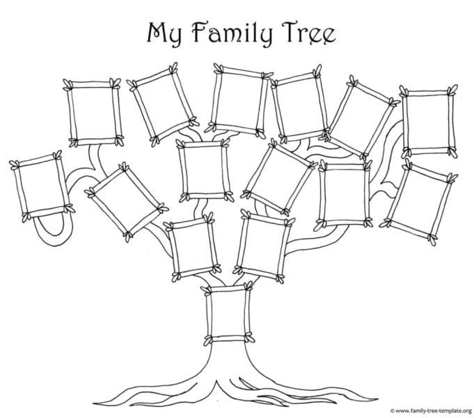 Древо семьи: 80 шаблонов семейного дерева #14