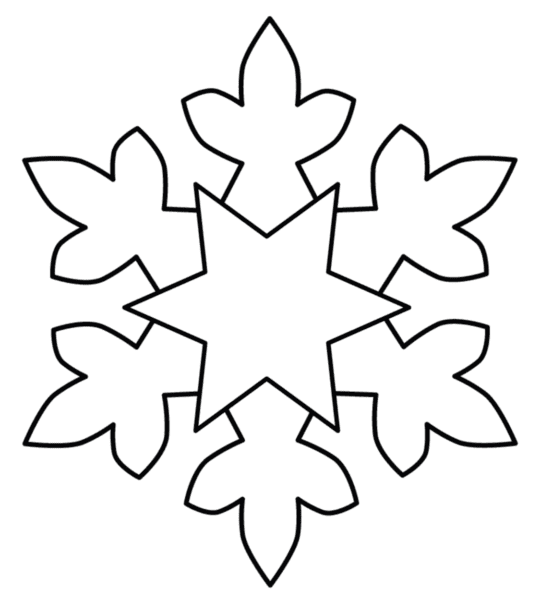 Снежинки из бумаги: 125 шаблонов для распечатки #70