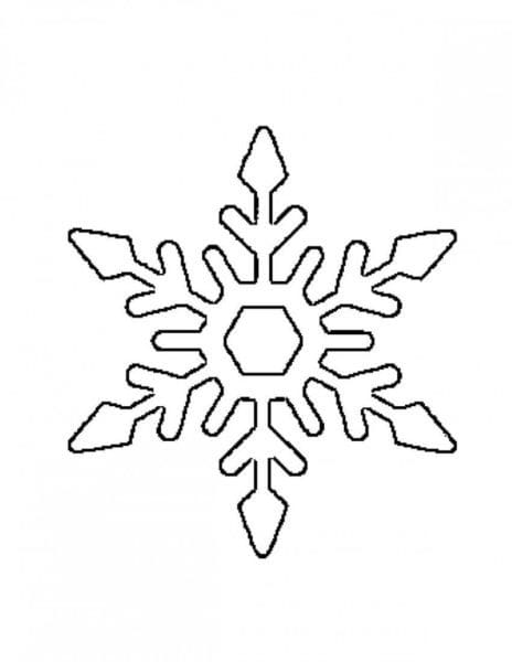 Снежинки из бумаги: 125 шаблонов для распечатки #56