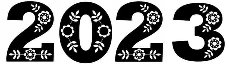 Новогодние трафареты на окна к 2023 году #156
