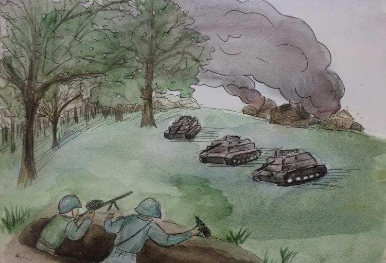 165 детских рисунков на тему войны и победы #26