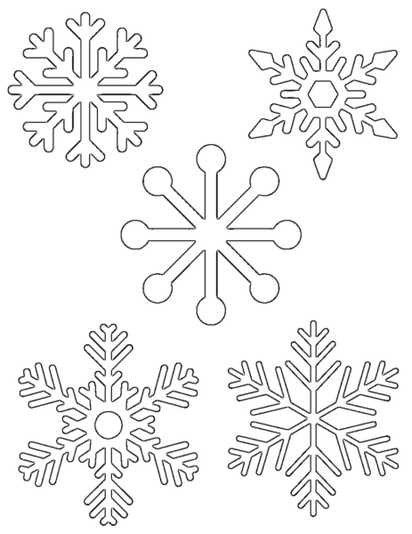 Снежинки из бумаги: 125 шаблонов для распечатки #5