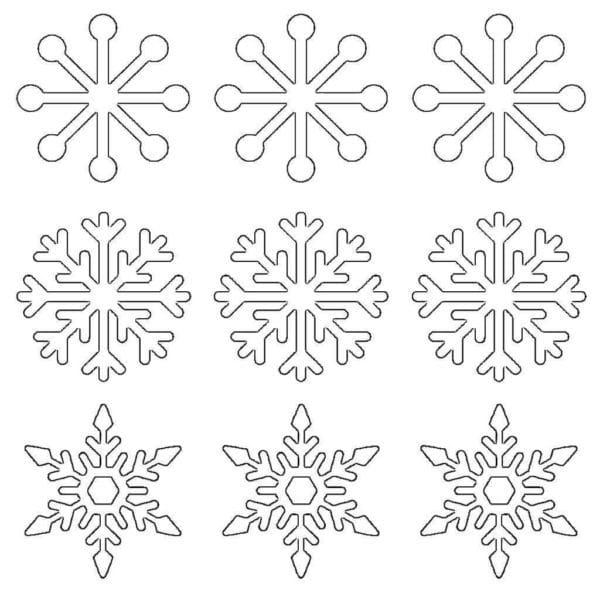 Снежинки из бумаги: 125 шаблонов для распечатки #2