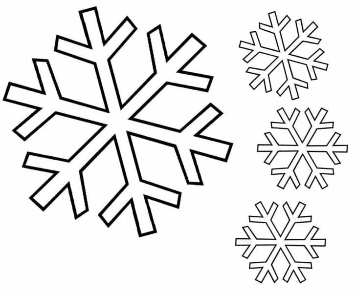 Снежинки из бумаги: 125 шаблонов для распечатки #12