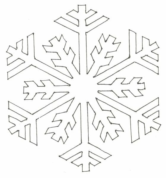 Снежинки из бумаги: 125 шаблонов для распечатки #20