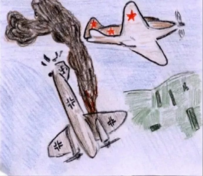 165 детских рисунков на тему войны и победы #46