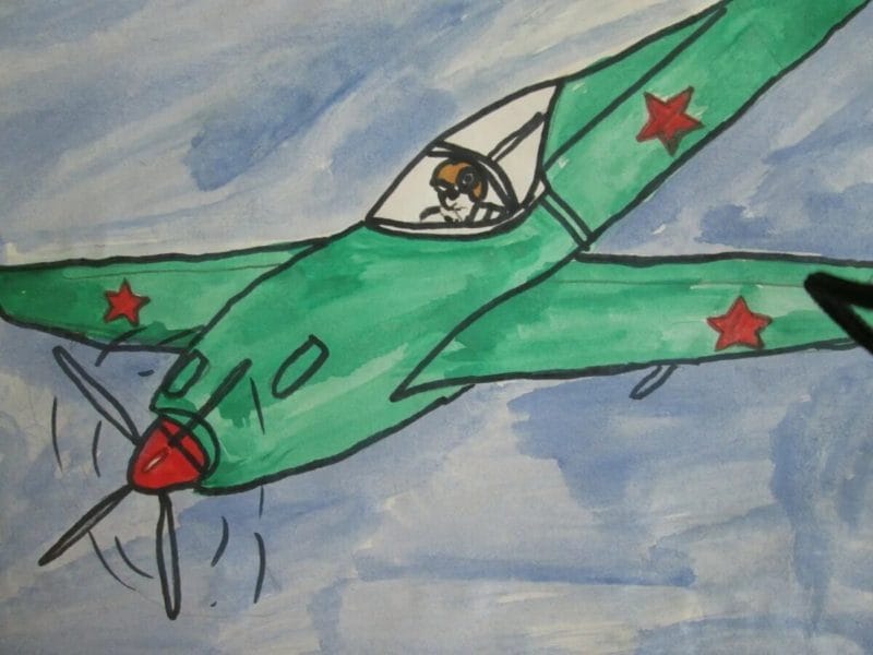 165 детских рисунков на тему войны и победы #50