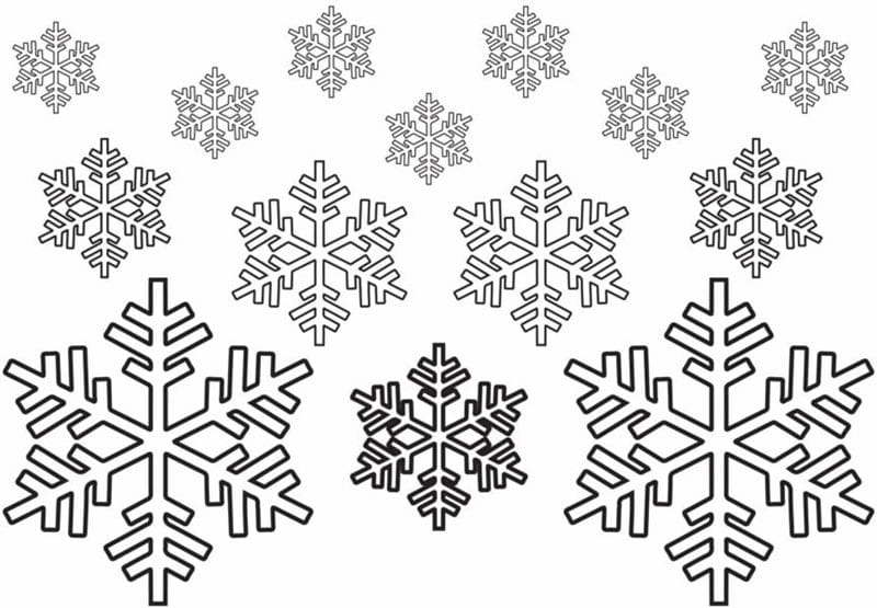Снежинки из бумаги: 125 шаблонов для распечатки #24
