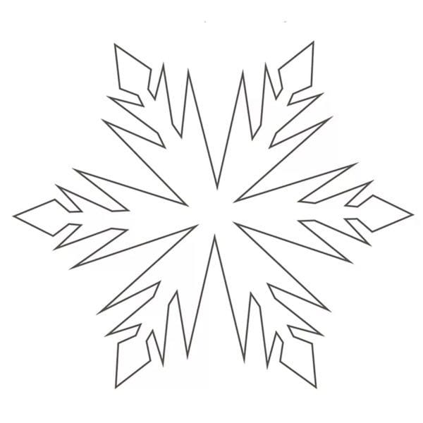 Снежинки из бумаги: 125 шаблонов для распечатки #10