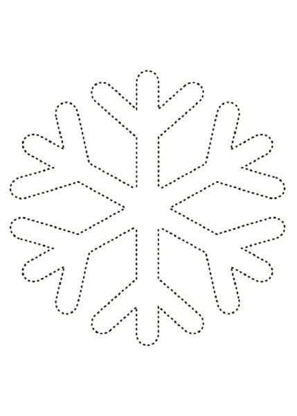 Снежинки из бумаги: 125 шаблонов для распечатки #21