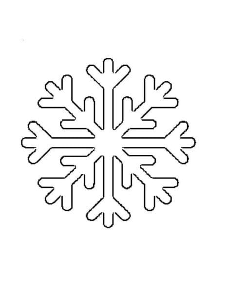 Снежинки из бумаги: 125 шаблонов для распечатки #30