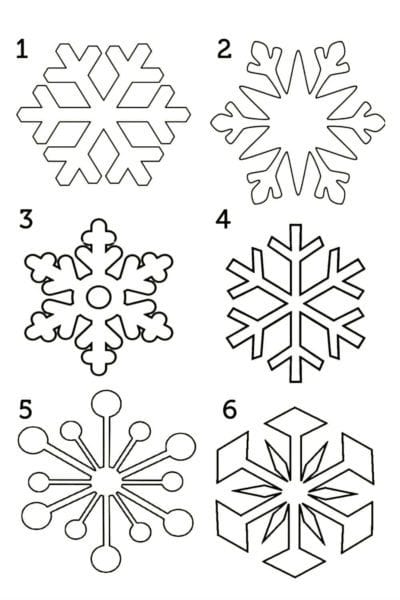 Снежинки из бумаги: 125 шаблонов для распечатки #29