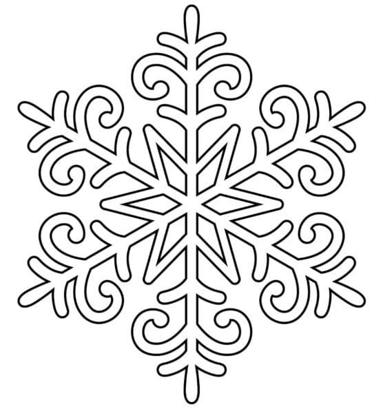 Снежинки из бумаги: 125 шаблонов для распечатки #27