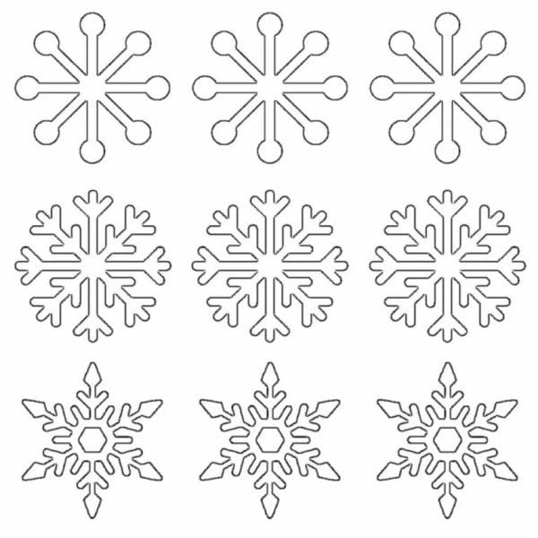 Снежинки из бумаги: 125 шаблонов для распечатки #9