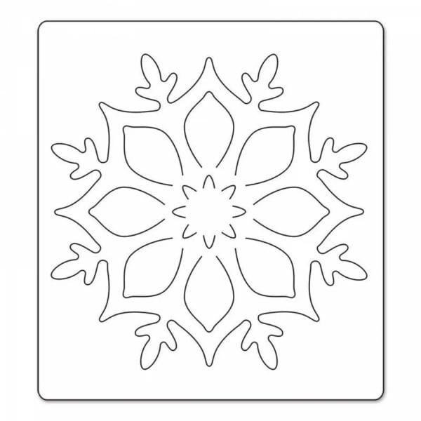 Снежинки из бумаги: 125 шаблонов для распечатки #114
