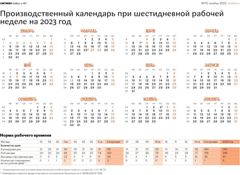 30 календарей на 2023 год с праздниками и выходными #8