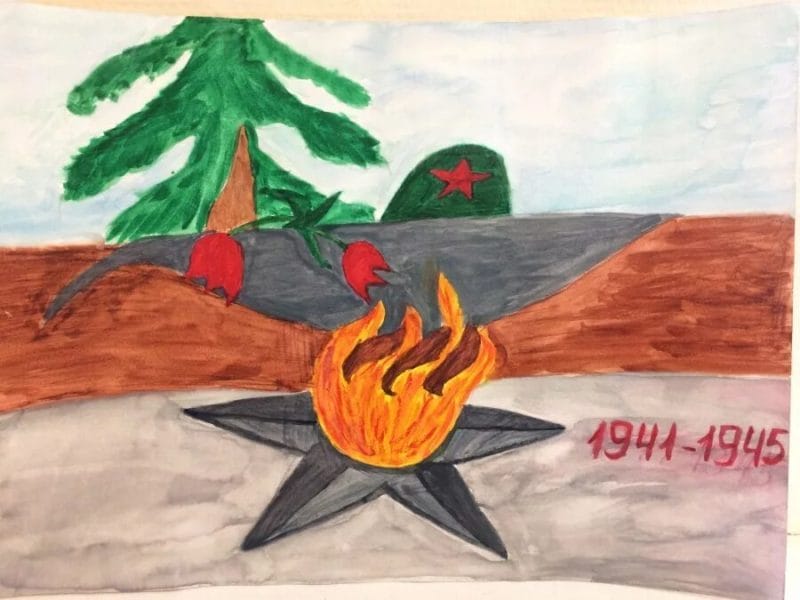 165 детских рисунков на тему войны и победы #147