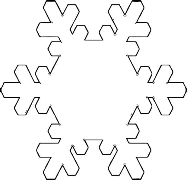 Снежинки из бумаги: 125 шаблонов для распечатки #97
