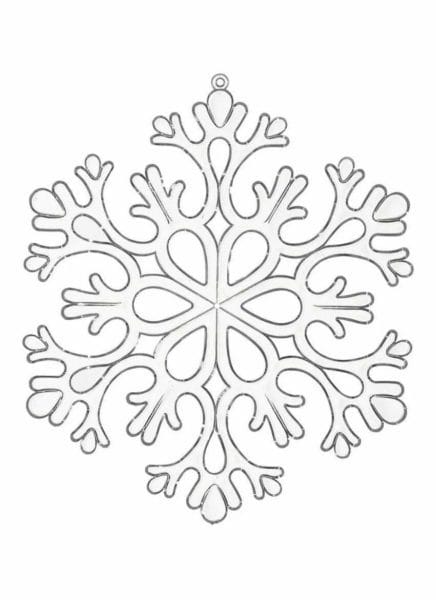 Снежинки из бумаги: 125 шаблонов для распечатки #82