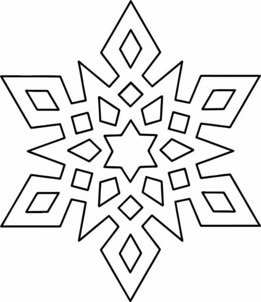 Снежинки из бумаги: 125 шаблонов для распечатки #11