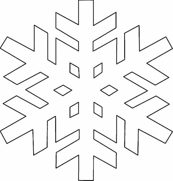 Снежинки из бумаги: 125 шаблонов для распечатки #78