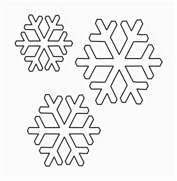 Снежинки из бумаги: 125 шаблонов для распечатки #76
