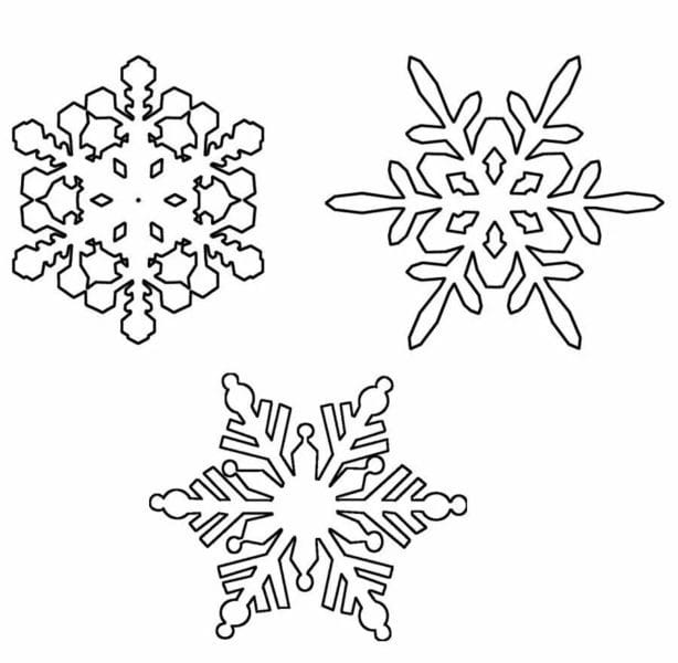 Снежинки из бумаги: 125 шаблонов для распечатки #75