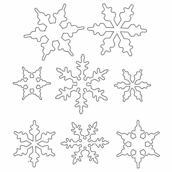 Снежинки из бумаги: 125 шаблонов для распечатки #14