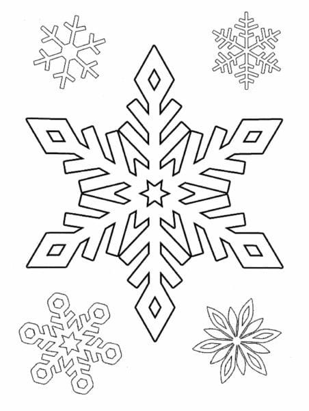 Снежинки из бумаги: 125 шаблонов для распечатки #71