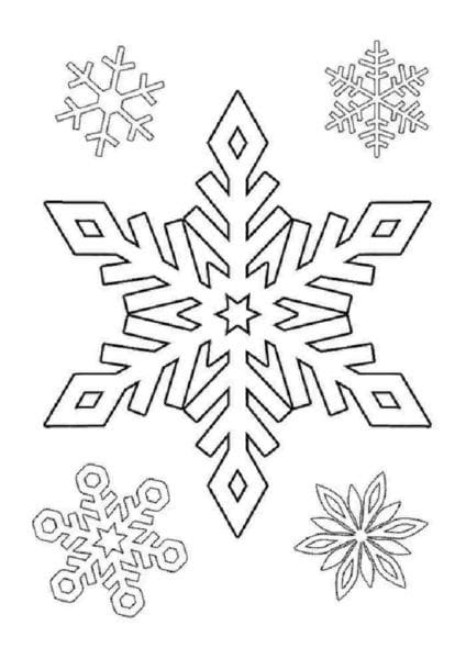 Снежинки из бумаги: 125 шаблонов для распечатки #50