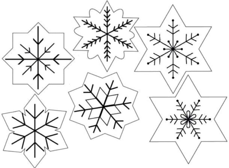 Снежинки из бумаги: 125 шаблонов для распечатки #68