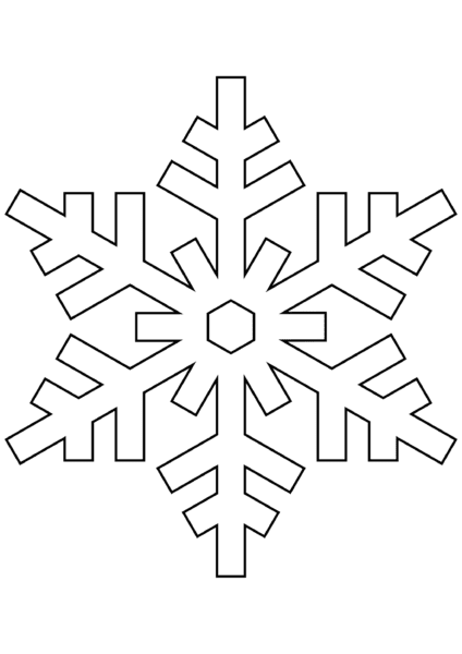 Снежинки из бумаги: 125 шаблонов для распечатки #65
