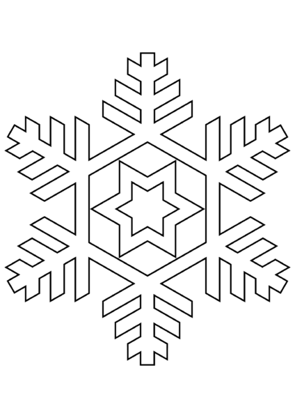 Снежинки из бумаги: 125 шаблонов для распечатки #63