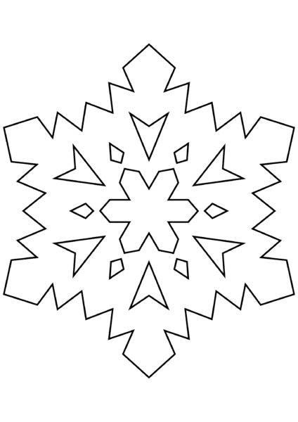 Снежинки из бумаги: 125 шаблонов для распечатки #62