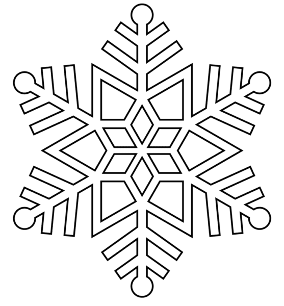 Снежинки из бумаги: 125 шаблонов для распечатки #51