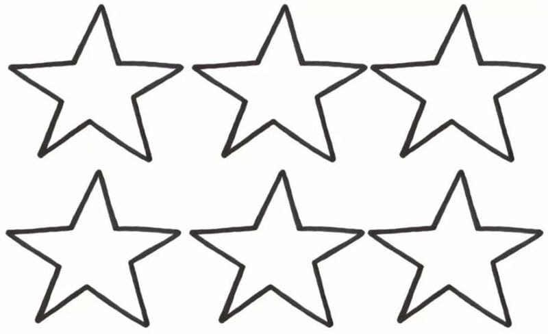 95 шаблонов звезд для вырезания из бумаги #30