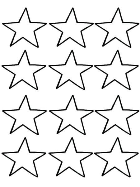 95 шаблонов звезд для вырезания из бумаги #1
