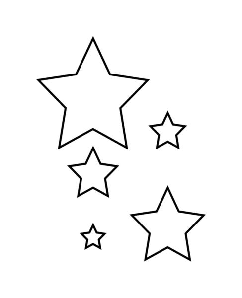 95 шаблонов звезд для вырезания из бумаги #9