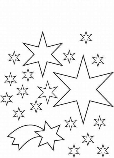 95 шаблонов звезд для вырезания из бумаги #8