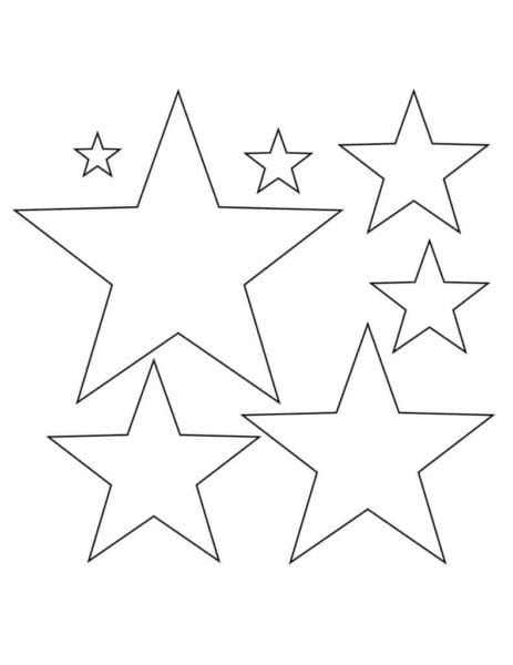 95 шаблонов звезд для вырезания из бумаги #3