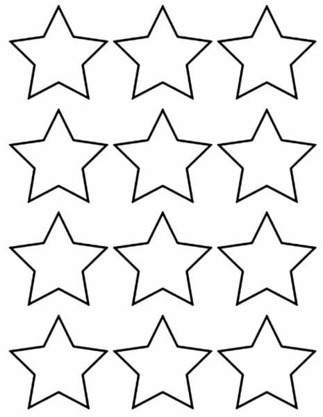 95 шаблонов звезд для вырезания из бумаги #76