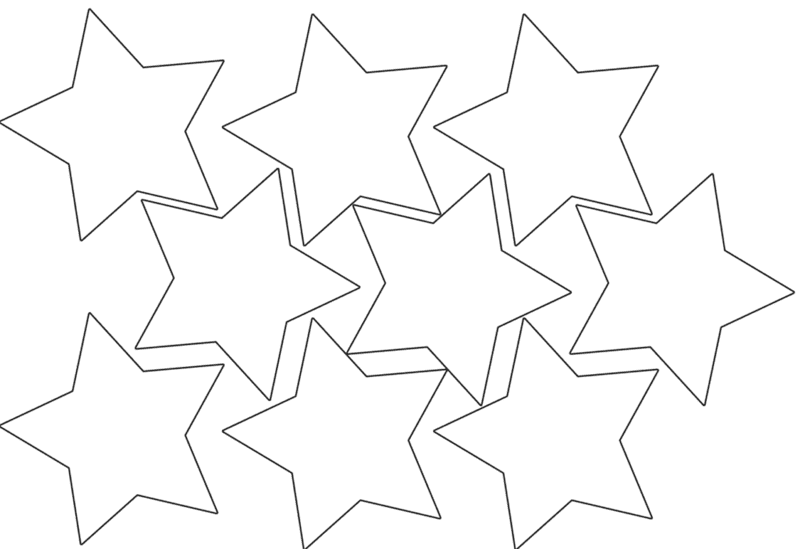 95 шаблонов звезд для вырезания из бумаги #90