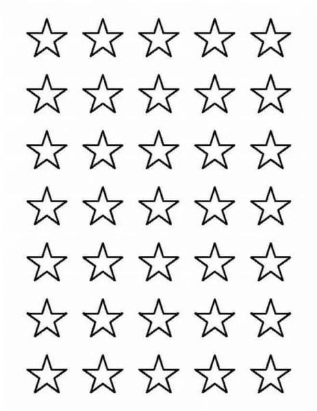 95 шаблонов звезд для вырезания из бумаги #14