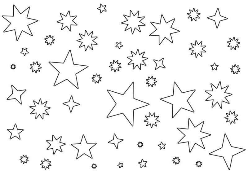 95 шаблонов звезд для вырезания из бумаги #42