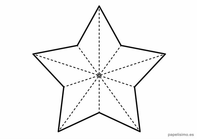 95 шаблонов звезд для вырезания из бумаги #62
