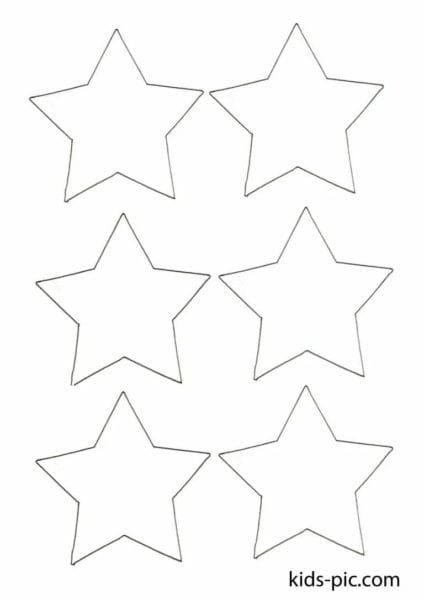 95 шаблонов звезд для вырезания из бумаги #45