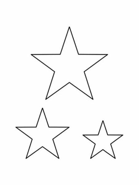 95 шаблонов звезд для вырезания из бумаги #19